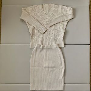 Sweater Skirt Set